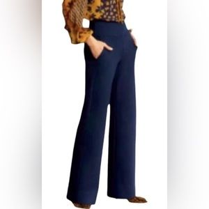Cabi - Coco Trousers, Wide Leg, Navy, Size 0